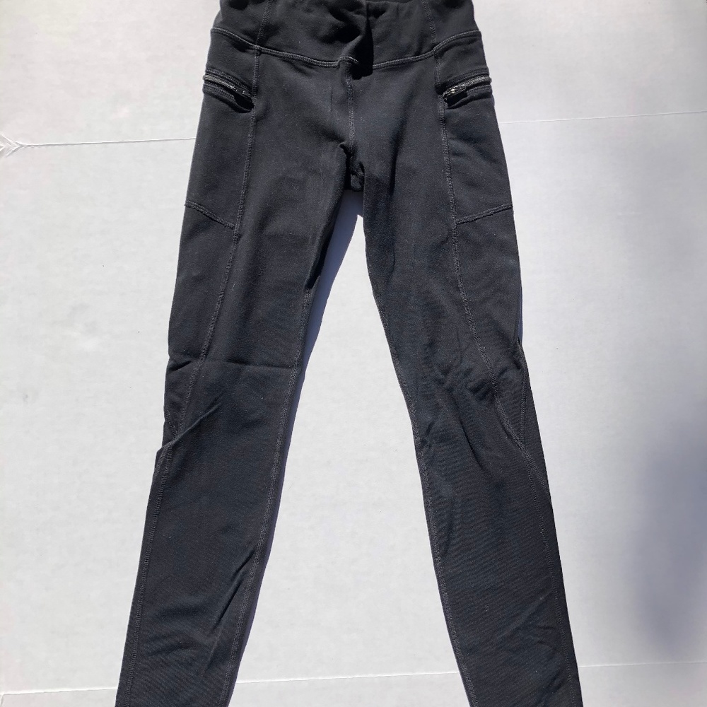 Athleta Girl Leggings with Zipper Pockets